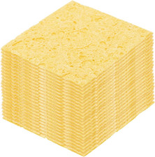 15 St&uuml;ck L&ouml;tschwamm 6 x 6 cm Quadrat mit L&ouml;chern Tiefgelbe Reinigungspads L&ouml;tspi