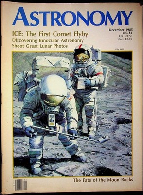 Astronomy Magazine December 1985 Vtg ICE Comet Flyby Lunar Photos