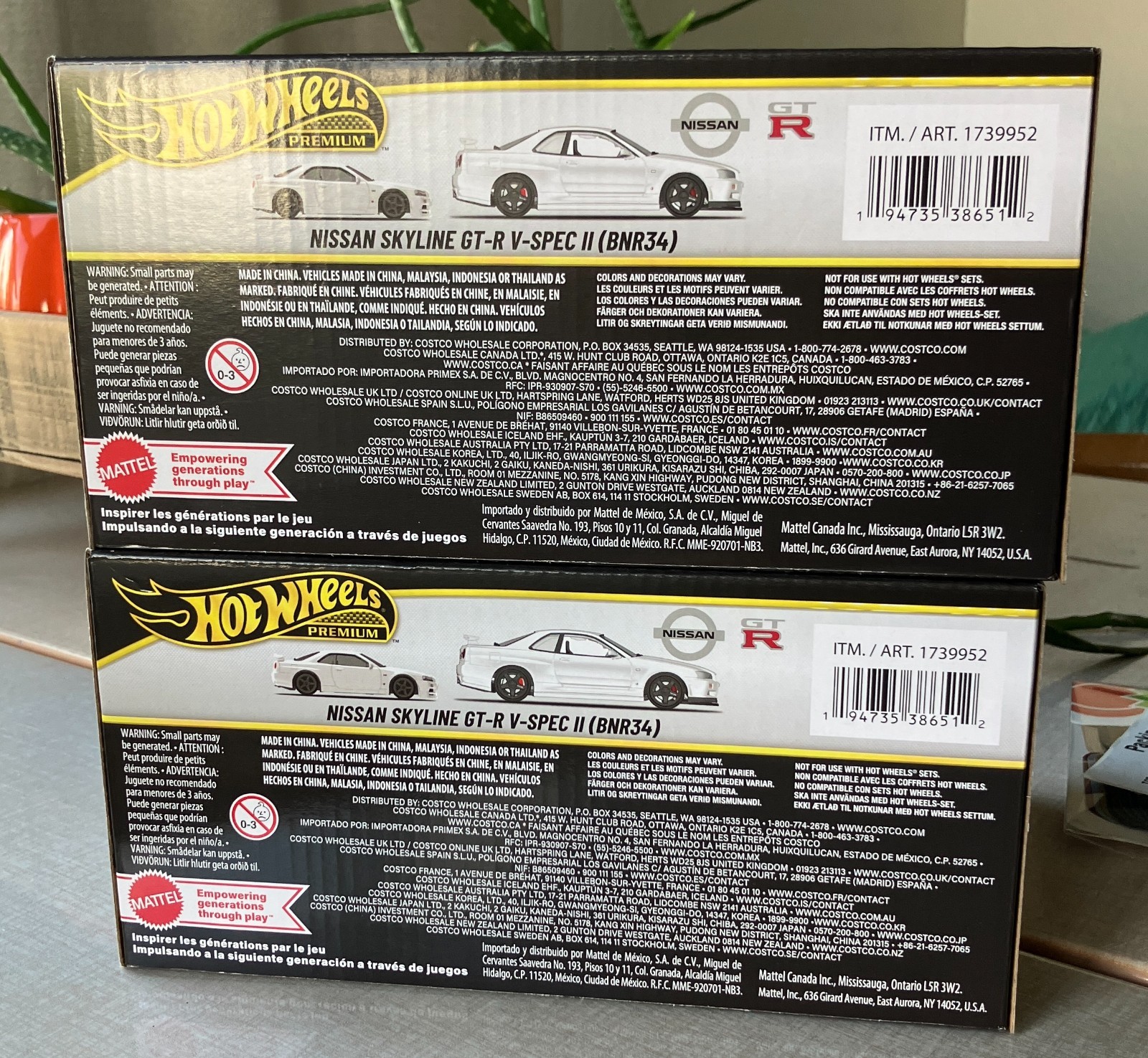 TWO BOXES Hot Wheels 2026 Costco 1:43 1:64 Nissan Skyline GT-R V-SPEC ...