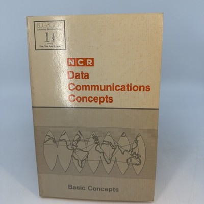 NCR Data Communications Concepts 1978 Bugbook PB Telecom Computer Text (AZ42)