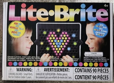 Hasbro Lite-Brite Mini 85 Glowing Pegs ~4 Templates ~ 1 Mini Lite    BRAND NEW  