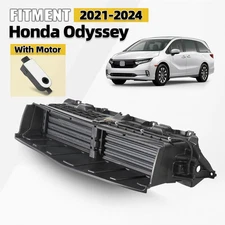 Front Radiator Grille Shutter For 2021-2024 Honda Odyssey Air Intake W/ Motor