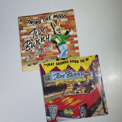 2 x Jive Bunny ''Swing the Mood/That sounds good to me'' 7'' Singles VG/VG