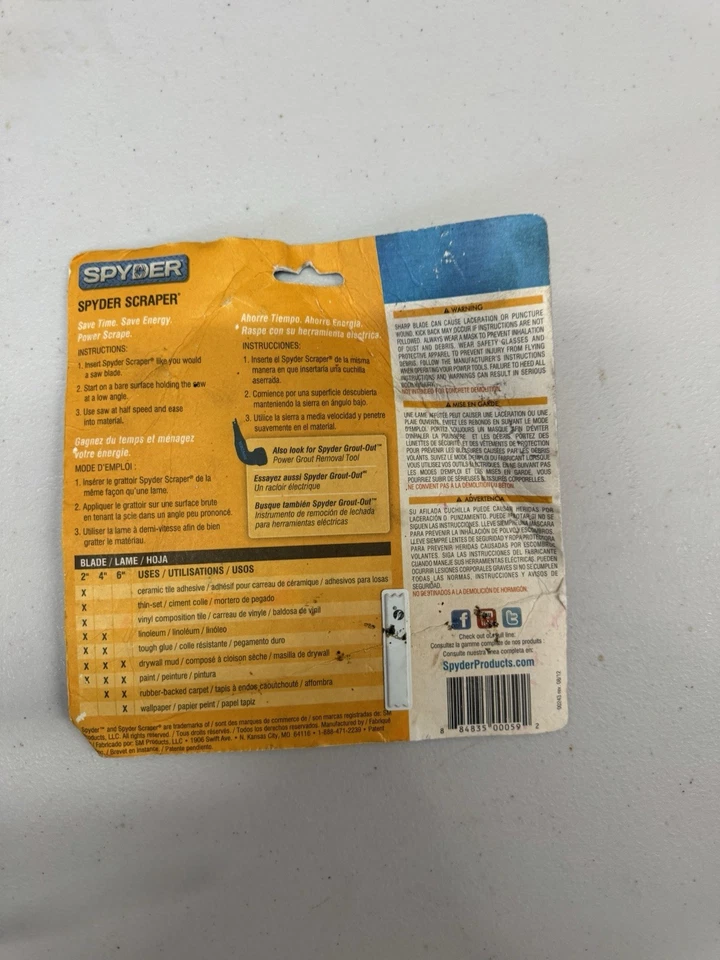 Spyder Scraper 3 件装 (2 英寸 4 英寸 6 英寸) — 第 2/2 张图片