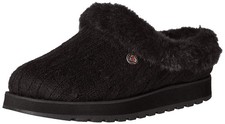 Skechers Women's Keepsakes - Ice Angel Slipper, Black/Black, 5