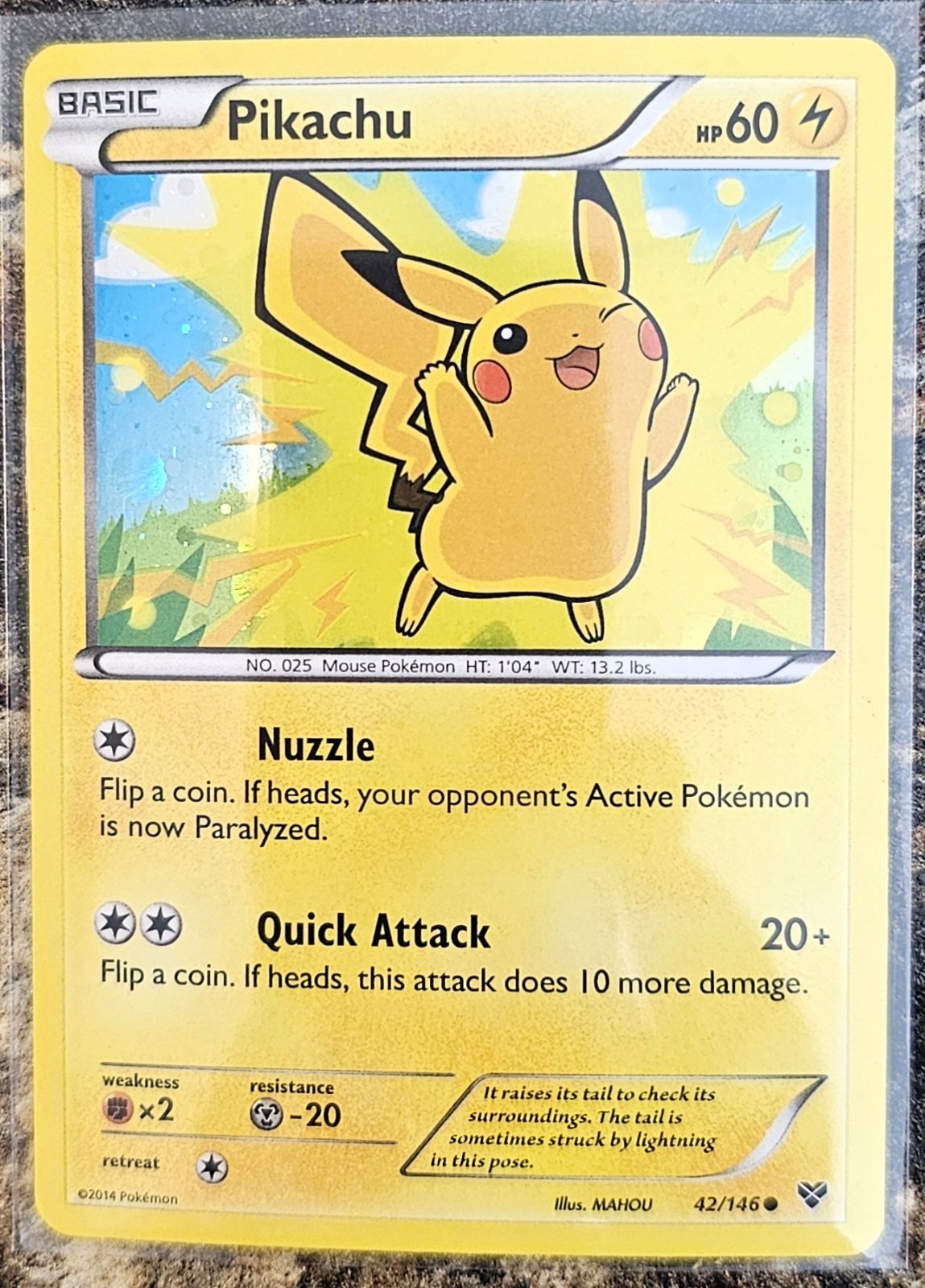 Pokemon 2014 XY Pikachu 42 NM