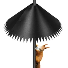 Squirrel Baffle for Bird Feeder Pole, Outdoor Pole Mount Squirrel Proof Guard...