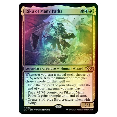 Magic The Gathering Outlaws of Thunder Junction Riku of Many Paths 0227 (Foil)