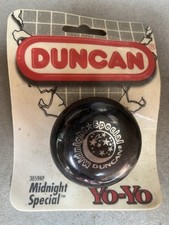 Vintage Duncan BLACK Midnight Special YoYo 3059NP 1994 Original Package NEW