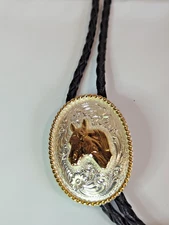 Vintage MONTANA SILVERSMITH bolo tie Horse Head B15