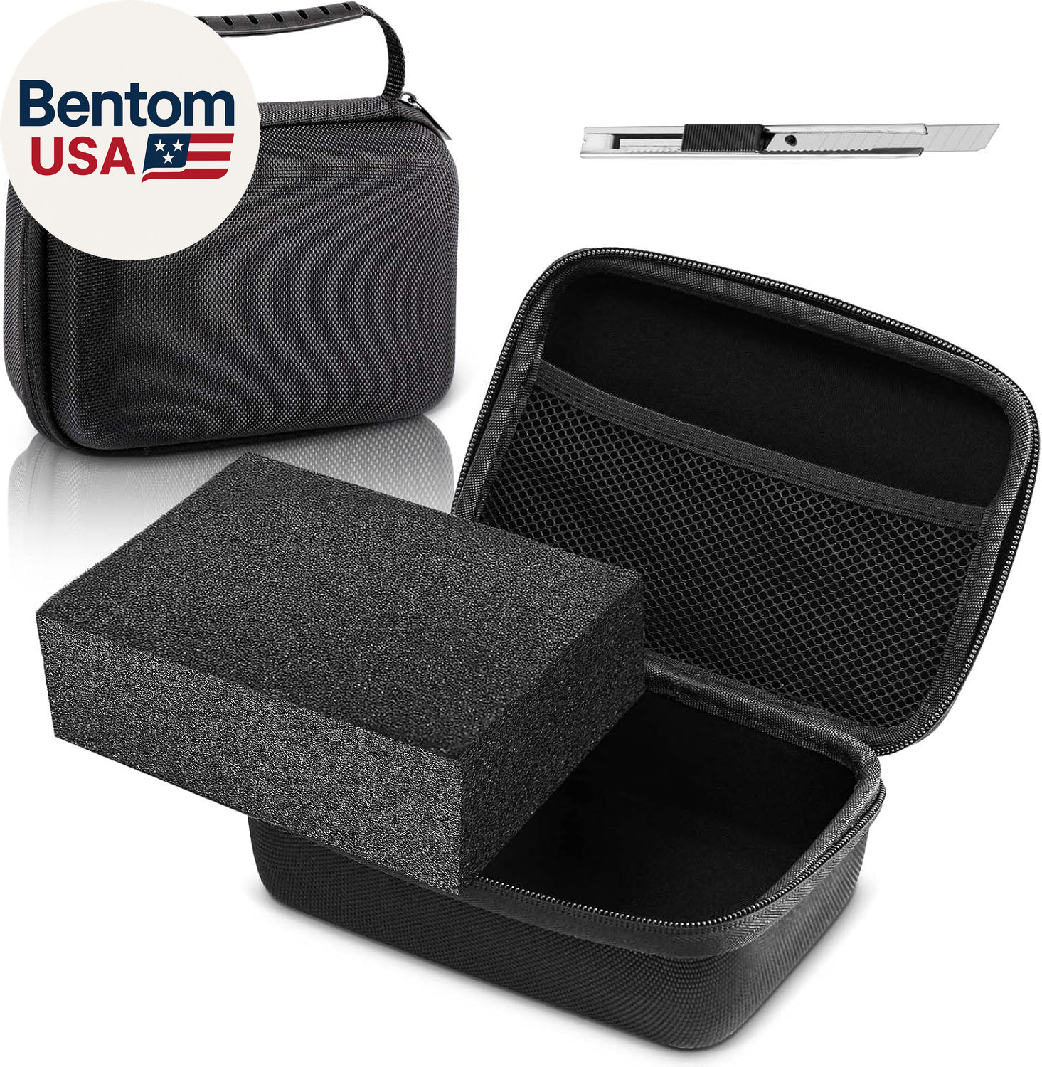 EVA Hard Case with Customizable Foam 7.1 X 4.7 X 3.1 Inch Protective EVA Carryin