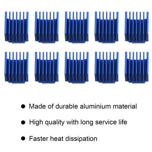 Aluminiumkühler Motor -Treiber -Kühlkörper Aluminiumheizung Für 3D -Druckerblau - Afbeelding 2 van 7