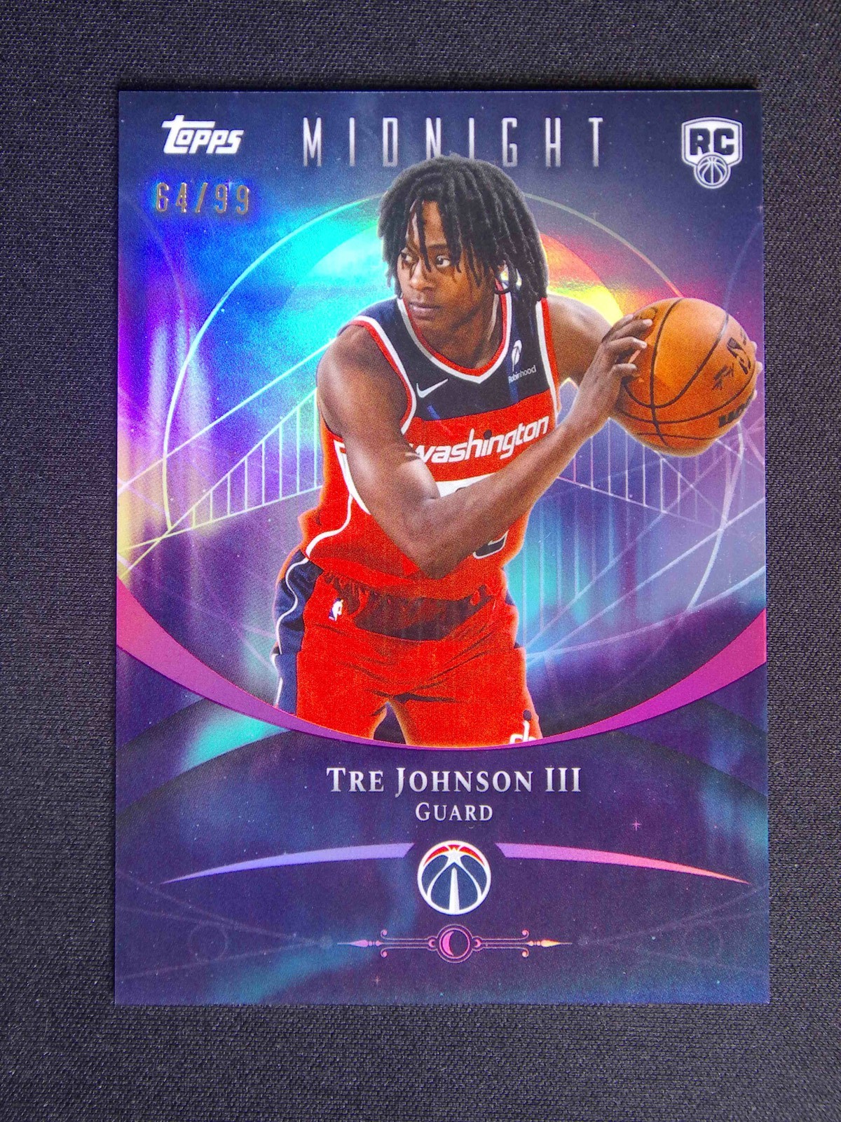 2025-26 Topps Midnight Tre Johnson III #66 RC Rookie Twilight /99