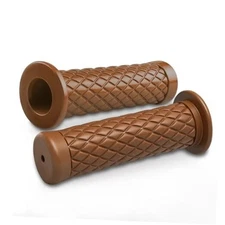 2PCS Motorcycle Hand Grips, Dirtbike Grips, 7/8" Motorcycle Comfort Dark Brown