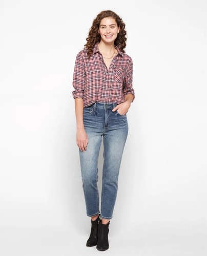 KUT FROM THE KLOTH Naomi Fab Ab Crop Straight Leg Jean Retail $110 Sz 16 - Picture 1 of 7