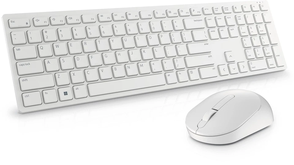 Combo de teclado y mouse inalámbricos DELL - blanco