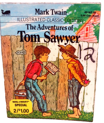 VINTAGE 1979  TOM SAWYER Illustrated Classic Edition-Small Paperback Books    H6
