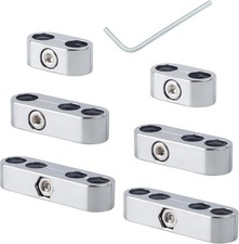 6 Pcs Universal Spark Plug Wire Separators Kit Plastic Fit For All 7mm 8mm 9.5mm