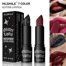 Lápiz labial metálico de larga duración impermeable 7 colores brillo labial