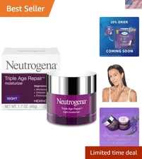 Triple Age Repair Night Cream 1.7oz - Unisex Moisturizer with Hexinol Technology