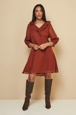 Wallis Rust Shift Dress Womens Daywear Dresses