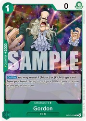 Gordon OP13-024 Carrying On His Will Common One Piece TCG