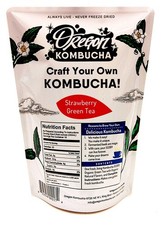 Oregon Kombucha Organic Strawberry Green Tea - 1 Gallon Kombucha Starter Kit