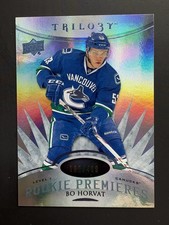 BO HORVAT 2014-15 UPPER DECK TRILOGY BLUE LEVEL 1 ROOKIE HOCKEY CARD /499