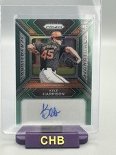 2024 Panini Prizm Kyle Harrison Green Prizm RC Auto SS-KH Giants