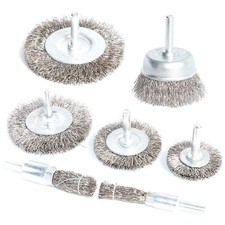 7PCS Stainless Steel Wire Wheel Brush, Coarse Crimped Cup Brush and End Brush...