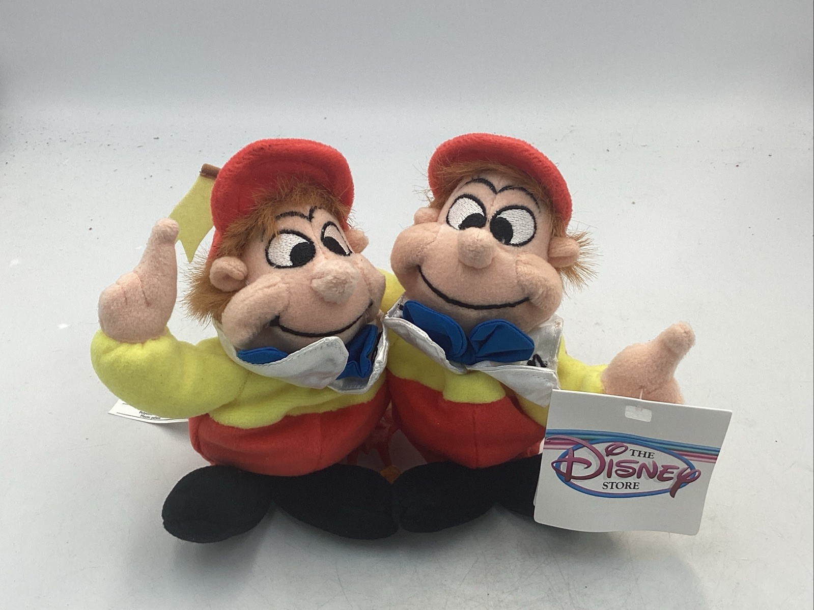 Rare New Tweedle Dee Tweedle Dum Disney Store Exclusive Mini Bean Bag Plush