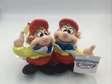 Rare New Tweedle Dee Tweedle Dum Disney Store Exclusive Mini Bean Bag Plush