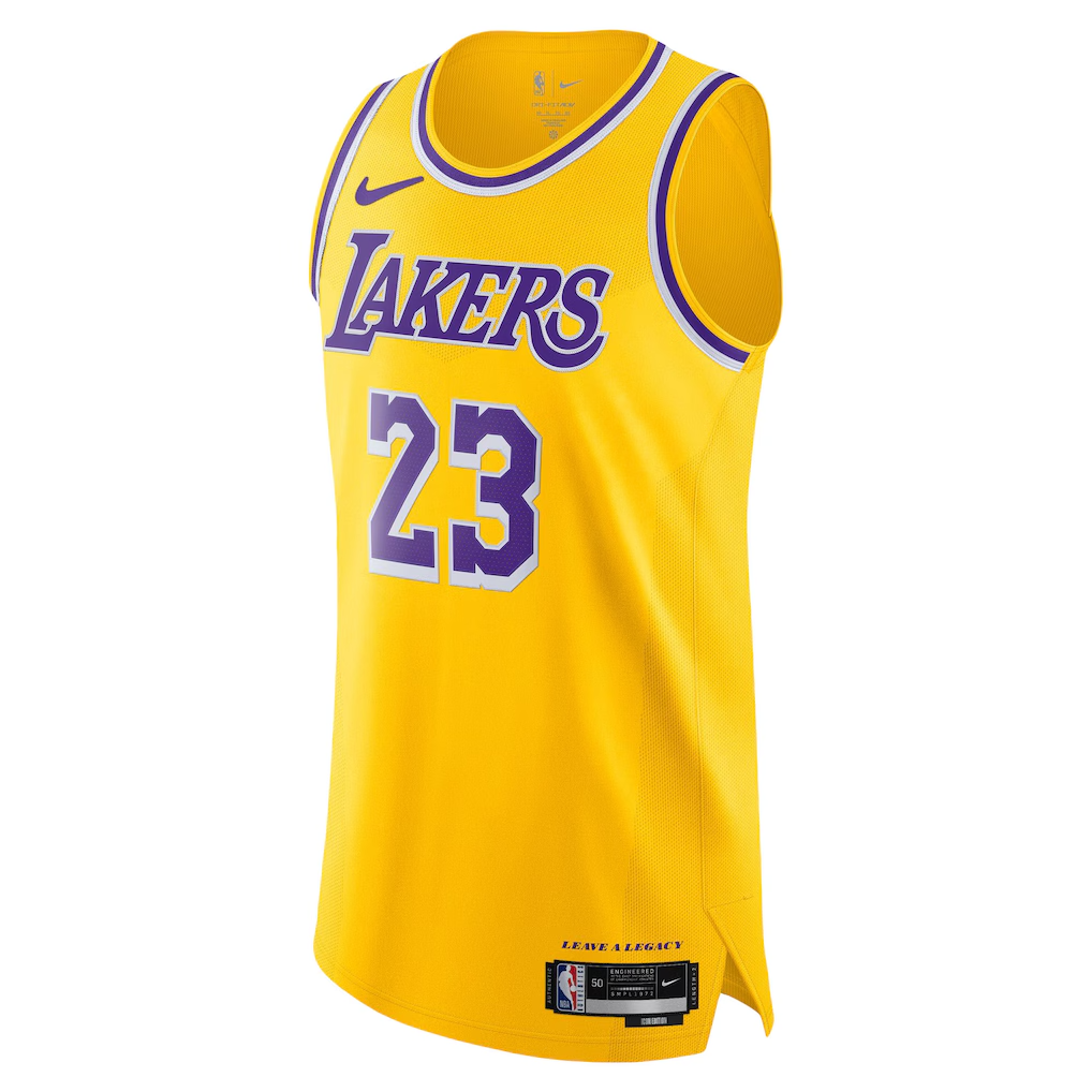 🧡NWT*LeBron James Los Angeles Lakers Nike Authentic Jersey Icon Edition Size 44