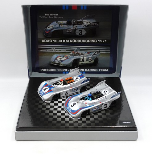 NSR Set due Porsche 908/3 Nurburgring 1971 Lim. Ed. 238/499 slot car 1:32 MIB **
