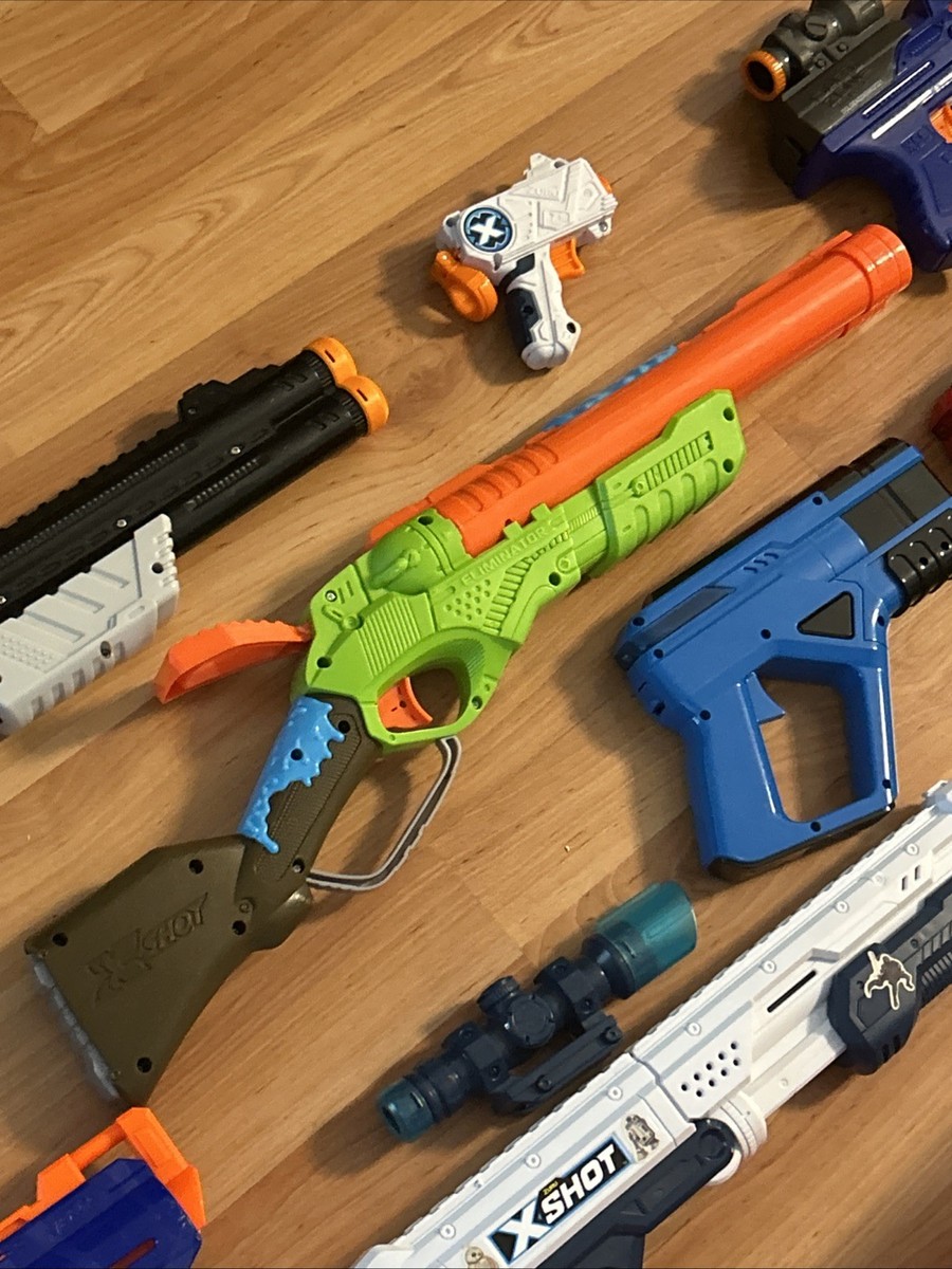 Huge Lot Of 27 BLASTERS: Nerf, Xshot, Star Wars, Rival, Walking