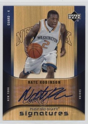 2005-06 Upper Deck Hardcourt Signatures Nate Robinson #HS-NR Rookie Auto RC 1e8j
