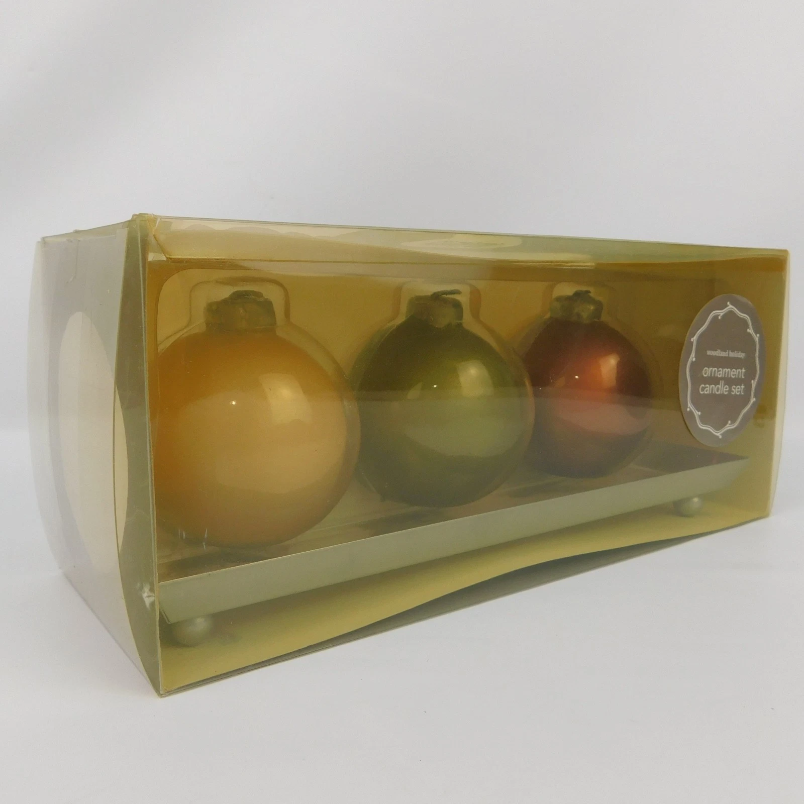 VTG Martha Stewart Woodland Holiday Ornament CANDLE SET, Boxed New/Sealed image 13