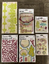 Basic Grey *LEMONADE* HUGE Accessories LOT: Rub-ons, Chip Stickers, Take Notes