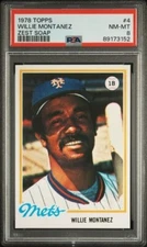 1978 Zest Soap Spanish Topps #4 Willie Montanez - PSA 8
