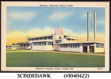 DOMINICAN REPUBLIC - 1949 PICTURE POSTCARD OF INDUSTRIAL SLAUGHTER HOUSE - MINT