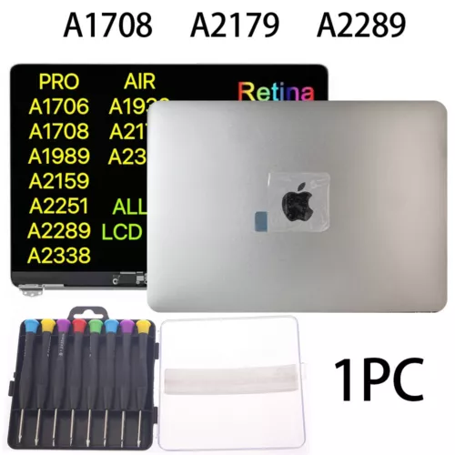 For Apple MacBook Pro A1989 A2159 A2289 A2251 LCD Screen Display Assembly - Gray