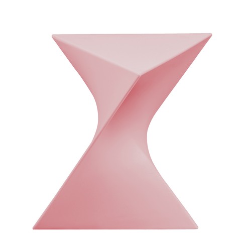 LeisureMod Triangular Side End Table in ABS Plastic Lightweight Accent Table - Picture 40 of 78