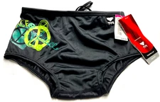 LOT 2177- TYR- Boy's  Green and Black Swim Suit   - Size 26