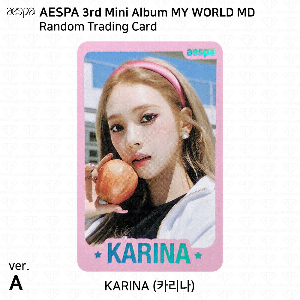 Aespa Official MD MY WORLD Random Trading Card Set A Ver Aespa Official MD MY WORLD Random Trading Card Set A Ver