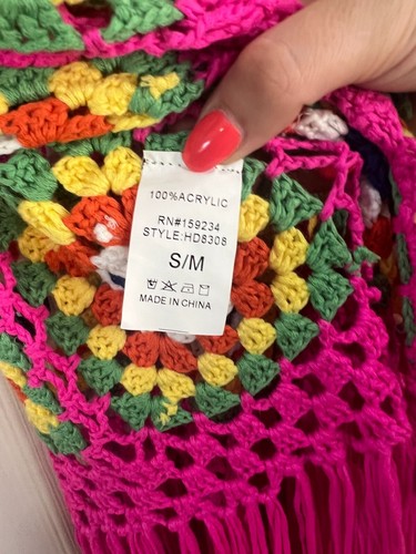 Hot & Delicious Summer Crochet Festival Duster Size S/M - Picture 4 of 4