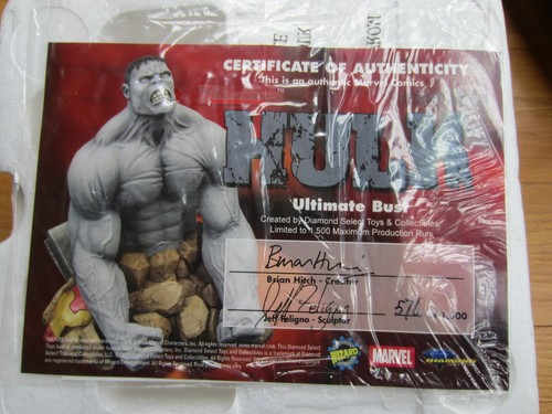 HULK ULTIMATE BUST~DIAMOND SELECT MARVEL 2003 WIZARD WORLD #576 OF 1500 MADE!! - Picture 7 of 12