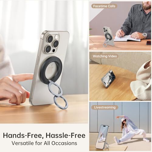 Für MagSafe Ringhalter, Magnet Handyring Halter Magnet Handy Schwarz - Bild 4 von 7