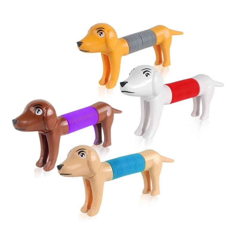 Cute Retractable Dog Tubes Sensory Fidget Toy Stress Relieve Toys Autism  Gifts