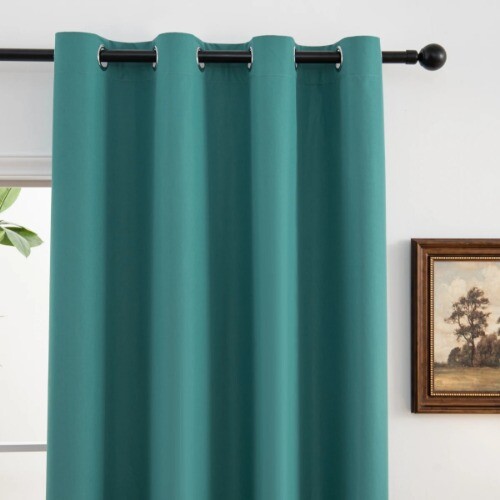 2pcs Solid 100% Blackout Curtain - s for Bedroom and Living Room - UV Protection - Bild 5 von 33