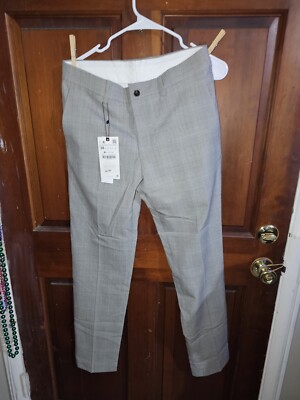 Zara Men's Plaid Suit Pants Size 30
